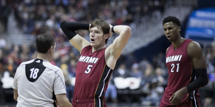 Miami Heat Luke Babbitt, Hassan Whiteside