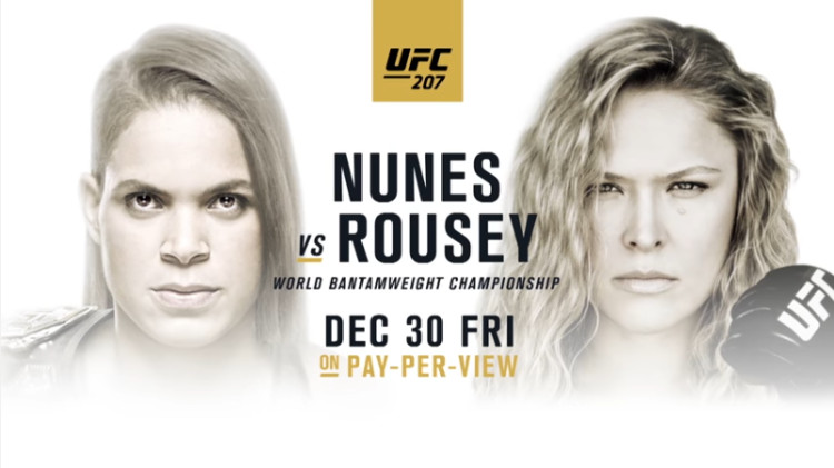 UFC 207 Amanda Nunes vs Ronda Rousey